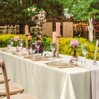 Mantel grande de satén para boda, cubierta de seda suave brillante rectangular, decoración de mesa para fiesta de comedor, aniversario, banquete de Navidad - details 2