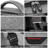 Bolso de hombro para hombre de gran capacidad,Premium Sense,Bolso de hombro de viaje,Negocios,Mochila para portátil,Antirrobo impermeable,Multiusos con puerto de carga - details 10