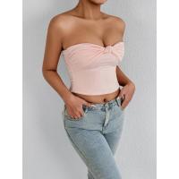 Top corto de verano Sexy de gama alta Pure Desire Tube para mujer, nuevo Top corto ajustado con pecho envuelto - details 5