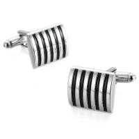 Gemelos esmaltados de latón negro de alta calidad para hombre, mancuernas de camisa francesa de estilo clásico, marca de moda, novedad de verano - details 7
