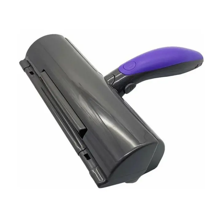 Cepillo Barredor para mascota, Cepillo Para pelo de gato, perro, Morado y gris, para sofá, ropa, coche - 1