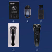 Maquinilla de afeitar portátil inalámbrica, herramienta de afeitado impermeable para Barba, nariz, oreja y pelo corporal - details 2