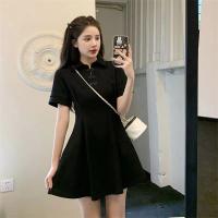 Elegante Vestido Cheongsam para Mujer Veraniega Falda Corta Estilo Chino Mejorado - details 4