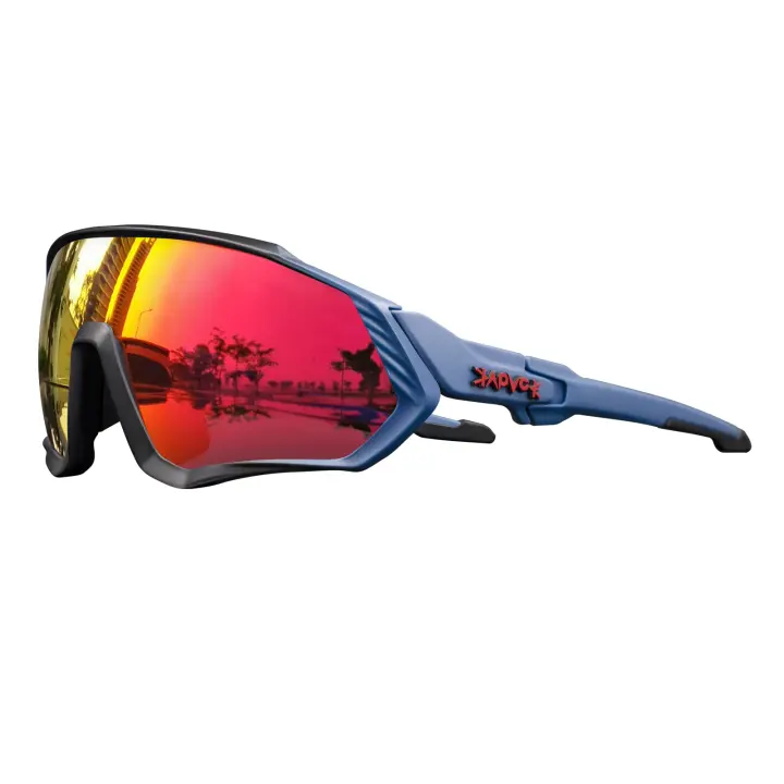 Gafas de Sol para Ciclismo KAPVOE Lentes Ajustables a Luz Protección UV Marco Universal - 1