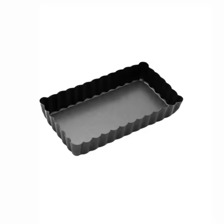 Sartén antiadherente Rectangular para hornear pasteles, moldes para pasteles, Pizza, plantilla de platos, sartenes de fondo extraíble, nuevo - 1