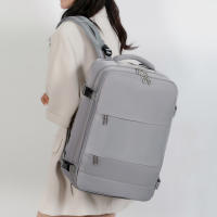 Bolsa de viaje portátil de gran capacidad para ordenador portátil de negocios, mochila informal multicapa con doble cremallera - details 8