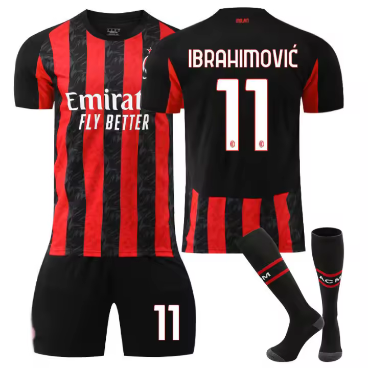 Kit de Fútbol Local No. 10 Leo Milan Camiseta de Hombre con Estilo Felix 11 Ibrahimovic - 1