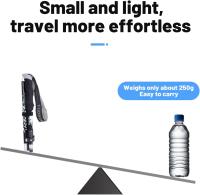 Bastón de trekking para senderismo y caminatas: mangos ergonómicos de EVA de aluminio livianos, telescópicos, plegables, ultraligeros para senderismo, campamentos, montañismo, mochilerismo y caminatas con protección antichoque - details 3