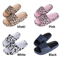 Suaves Zapatillas de Verano con Estampado de Leopardo Pantuflas Planas Antideslizantes para Hombres y Mujeres Pantuflas de Casa de Moda - details 7