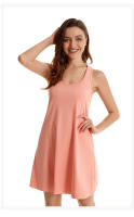 Nuevo estilo de camisón europeo y americano para comercio exterior transfronterizo, camisón de algodón con tirantes elásticos de talla grande, vestido sin mangas para mujer, se puede usar como ropa de casa - details 26
