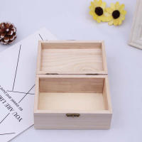 Caja de Madera de Alta Calidad S/M/L con Tapa Artesanal y Encaje Cuadrado para Decoración del Hogar y Almacenamiento de Suministros - details 34