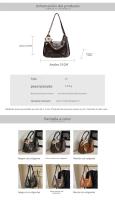 Bolso multifuncional de gran capacidad para mujer, nuevo bolso de hombro clásico de otoño e invierno, mochila cruzada para ir al trabajo - details 1