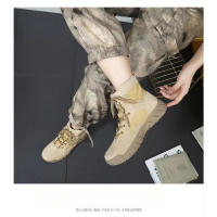 Zapatos de senderismo al aire libre para hombres y mujeres de piel de vaca, zapatos de viaje antideslizantes e impermeables, botas de desierto y zapatos de trabajo - details 18