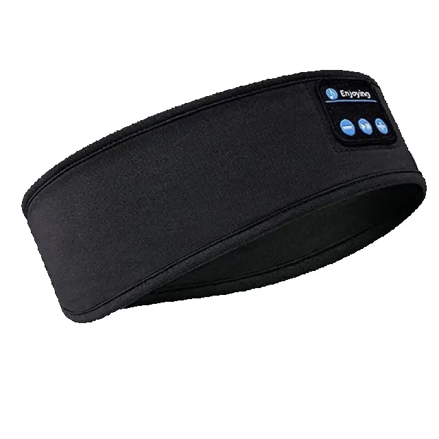 Fone-Auriculares deportivos inalámbricos con Bluetooth, diadema elástica para dormir, máscara de ojos para música - 1