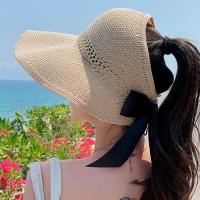 Sombrero de Sol de Verano a la Moda Sombrero de Playa de Paja con Borla para Mujeres - details 9