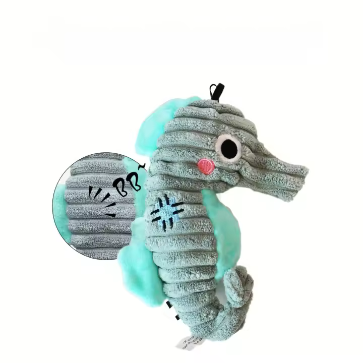 Juguete Interactivo Para Perros Mordedor De Peluche Duradero Con Sonido Squeaker Juguete De Masticar Para Mascotas Indestructible Para Cachorros - 1