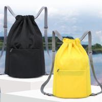 Mochila Impermeable Plegable con Cordón Ligera, Sencilla, Para Exteriores, Camping, Playa, Natación, Bolsas Deportivas Duraderas de Nylon para Yoga - details 16
