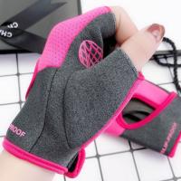 1 par de guantes deportivos sin dedos para Fitness, mancuernas antideslizantes de alta elasticidad, guantes transpirables protectores transpirables - details 10