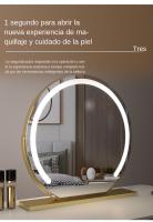Espejo de Maquillaje LED Geométrico Semi-Circular Luz de Tres Colores Intelligente - details 9