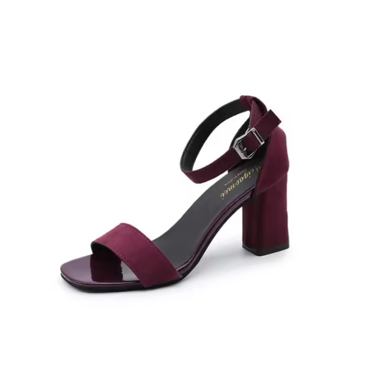 Sandalias de moda de verano 2025 para mujer Sandalias de tacón medio alto para exteriores - 1