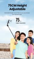 UGREEN Bluetooth5.1 trípode/palo Selfie soporte 750mm extendido 10m Bluetooth obturador remoto Universal para IOS Android - details 4