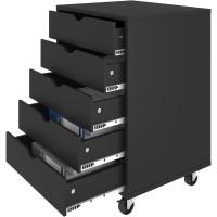 Archivadores Móviles con Poleas Comodidad de 5 Cajones Superficies Estructuradas - details 0