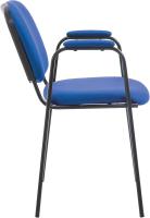 Confidente Ken Pro Tapizada En Tela I Silla De Conferencia con Base De Metal Negro I Silla De Oficina Sin Ruedas I Color:, Color:Negro - details 41