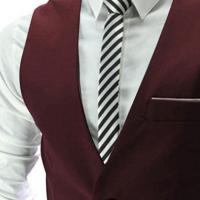 Chaleco de hombre, traje de un solo pecho, chaleco ajustado para hombre, chaleco informal sin mangas para hombre, chaleco Formal de negocios, talla asiática - details 14