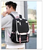 Mochila escolar de nailon para adolescentes, morral de viaje para estudiantes, a la moda - details 17