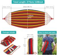 Hamacas Colgantes Hamaca de Jardín Exterior con Barra y Bolsa de Transporte 275 x 155 cm - details 26