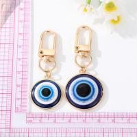 Llavero delicado de resina con forma de estrella y ojo de demonio, colgante de aleación con goteo de aceite, colgante de ojo azul turco, colgantes para bolso, estilo popular, regalos para el Día del Padre - details 1