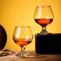 Juego de whisky de cristal, copa de cerveza de vino tinto, patas altas cortas, Brandy pequeño, 2 uds. - details 1