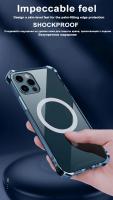 Funda Magsafe de carga inalámbrica magnética de lujo para iPhone 16 15 14 13 12 11 Pro Max Plus cubierta de parachoques transparente a prueba de golpes ﻿ - details 12