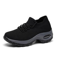 Zapatos de mujer de gran tamaño nuevos zapatos deportivos zapatos de calcetines tejidos voladores de las mujeres zapatos mecedores zapatos casuales para correr - details 6
