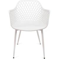 2 y 4 Sillas en Polipropileno y Metal/Madera - Asiento de Diseño Ideal para Comedor y Cocina - Varios Modelos (2, Modelo 1 - Blanco) - details 6