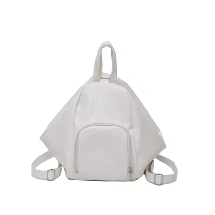 Bolso de hombro de Color sólido a la moda, cremallera del bolso, bolso cruzado de cuero de PU, mochila impermeable para mujer, mochila de viaje - 1