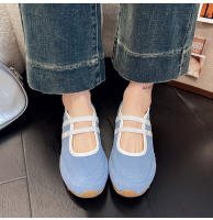 Zapatos de Ballet Plateados Mary Jane Suela Suave para Mujeres Primavera-Verano 2025 Nuevos Zapatos Casuales - details 3