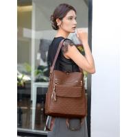 Nueva mochila para mujer con estampado de diamantes, moda simple y versátil, que mejora la calidad de la mochila de gran capacidad. - details 14