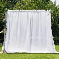 Cortina transparente para sala de estar, decoración de fiesta de boda, Organza, estilo campestre, decoración gótica para el hogar - details 11