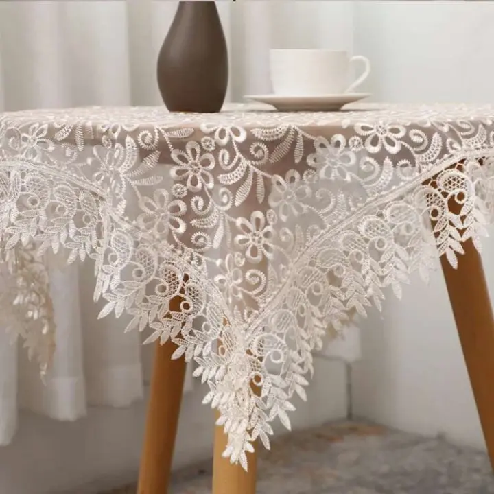 Orgullosas fundas protectoras de papel pintado semitransparente Ence blanco y rosa para fiestas de bodas, manteles bordados, paños de cocina, - 1