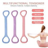 Cinturones de Yoga con espalda abierta para mujer, cinturón de estiramiento de Yoga, cuerda elástica de silicona, resistente al agua - details 2