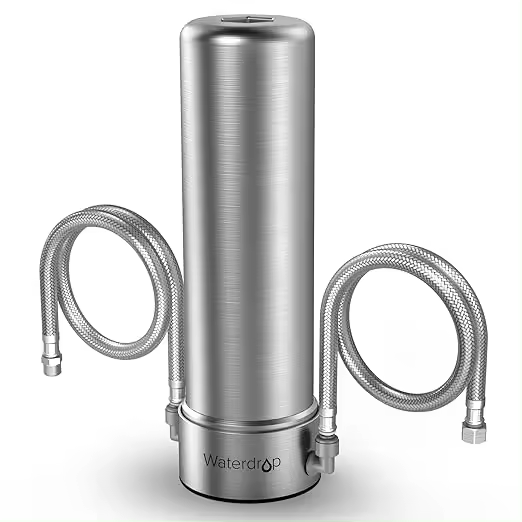 Waterdrop AS13 Sistema de Filtro de Agua para Debajo, 30.000 litros Purificador de Agua de Acero Inoxidable de 5+1 Grado, Certificado NSF/ANSI 42, Reduce Plomo, Cloro, Sabores y Olores - 1
