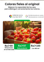 Ventilador de techo oscilante con rotación de 360° ​ ​ grados, 3 temperaturas de luz a elegir, con control remoto - Motor de CC silencioso de alta eficiencia, 6 velocidades, control remoto, función de memoria, temporizador, luz LED de 35 W. - details 3