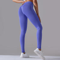 Leggings de yoga para mujer, pantalones deportivos sin costuras, cintura alta, levantamiento de cadera, entrenamiento, correr - details 37