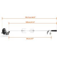 Giratorio para Barbacoas,Universal,para La Mayoría de Las Parrillas de Gas,Accesorios de Cocina para Barbacoas - details 10