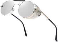 Gafas de Sol Steampunk Estilo Redondas Vintage Polarizadas Retro Gafas UV400 Protección Marco de Metal - details 12