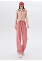 Primavera otoño mujer pantalones largos Casual pierna ancha cintura elástica Mujer Pantalones rectos de punto 2024 Pantalones deportivos pantalones sueltos - details 9