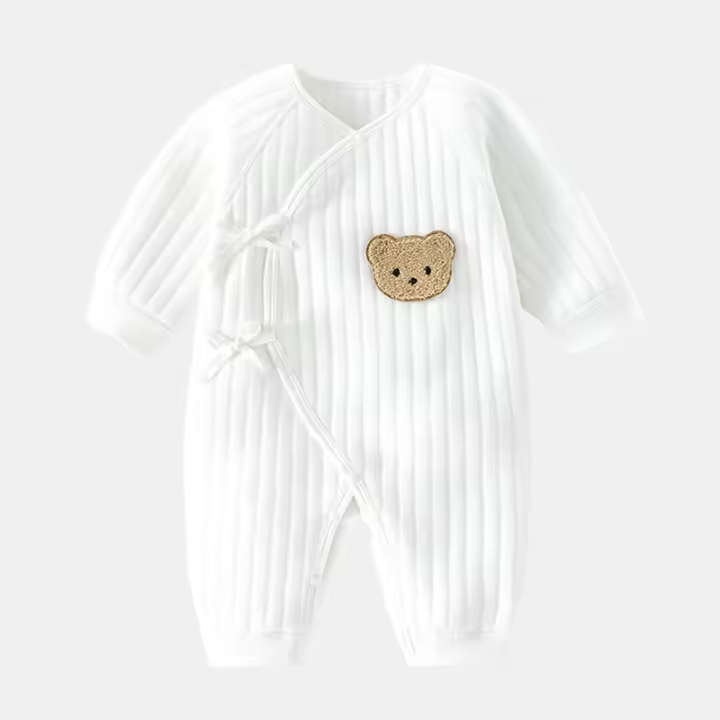 Body Para Niños Y Niñas Nuevos Otoño Invierno Ropa De Algodón Grueso 0-6M Prenda De Casa Unisex Con Cierre De Botón Cubierto Estilo Diario - 1