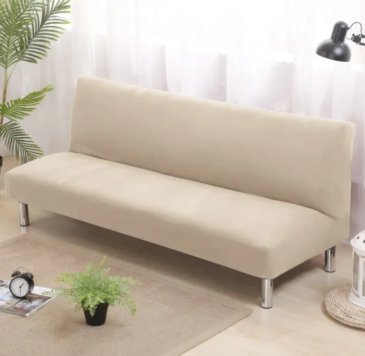 Funda elástica para sofá cama sin reposabrazos, cubierta ajustada, Flexible, para banquete, Hotel, disponible - 1