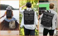 Mochila informal con cremallera para hombre y mujer, morral de viaje con carga USB, ideal para ordenador portátil de oficina y negocios - details 2